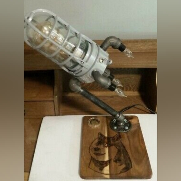 New Dogecoin Rocket Lamp Commemorative Coin & Doge Wood Burning Art To The Moon - Picture 4 of 10